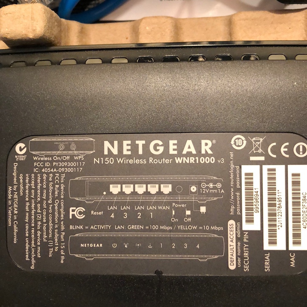 Netgear N150 Wireless Router Wi-Fi Black - Picture 3 of 4